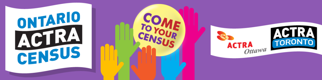 Ontario ACTRA Census banner illustration